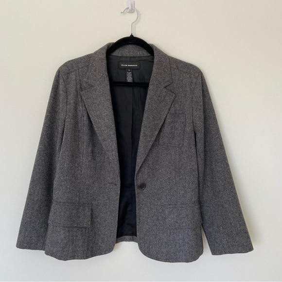 Club Monaco Wool Blazer in Charcoal Grey size 10 - Picture 2 of 11
